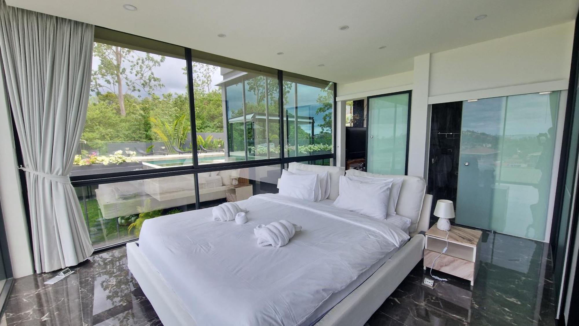 Villa Obsidian, With Staff, Sea View And Walk To Choeng Mon Beach Exteriör bild